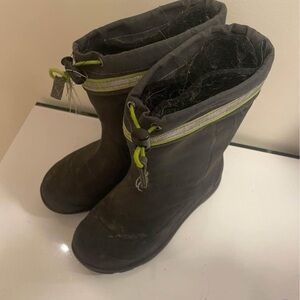 Kids Waterproof Boots - Black and Gray